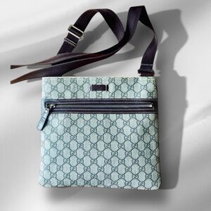 💯 AUTHENTIC GUCCI COATED CANVAS CROSSBODY
